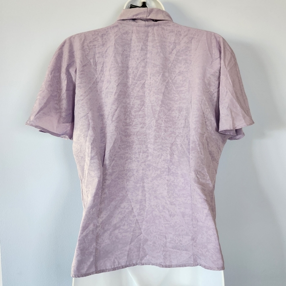 2/$15🍄Notch collar button-down short sleeve sleep top - Picture 3 of 5